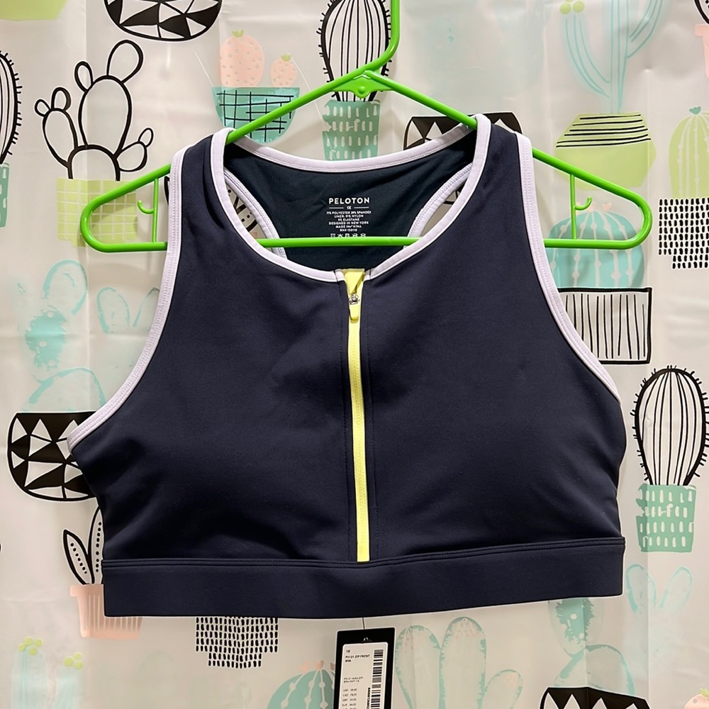NWT Peloton Zipper Front Bra